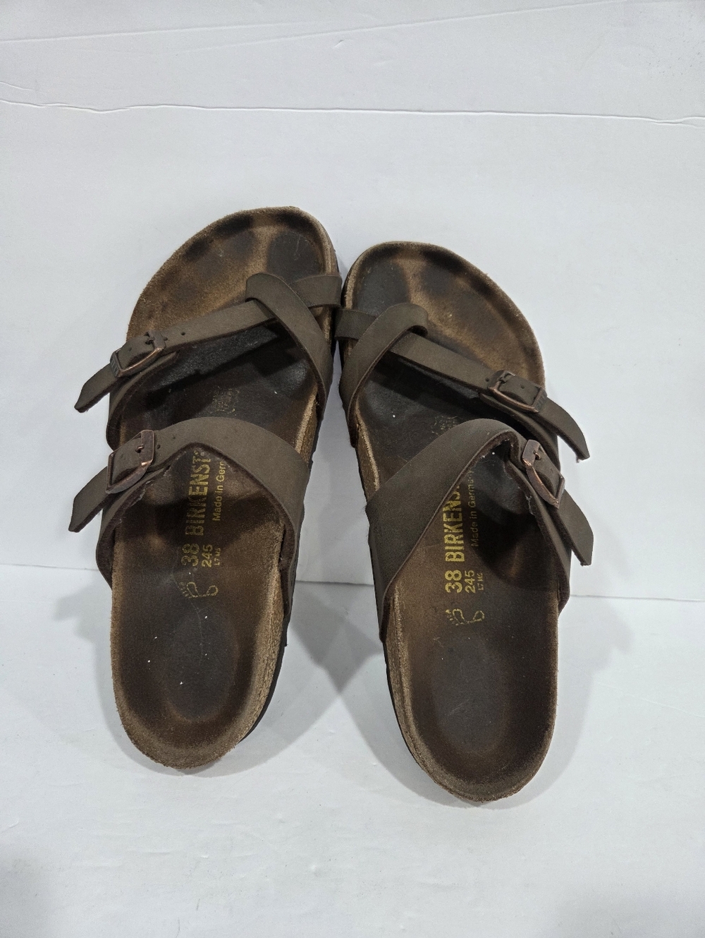 Birkenstock Brown Double Buckle Sandals Sz.38/7